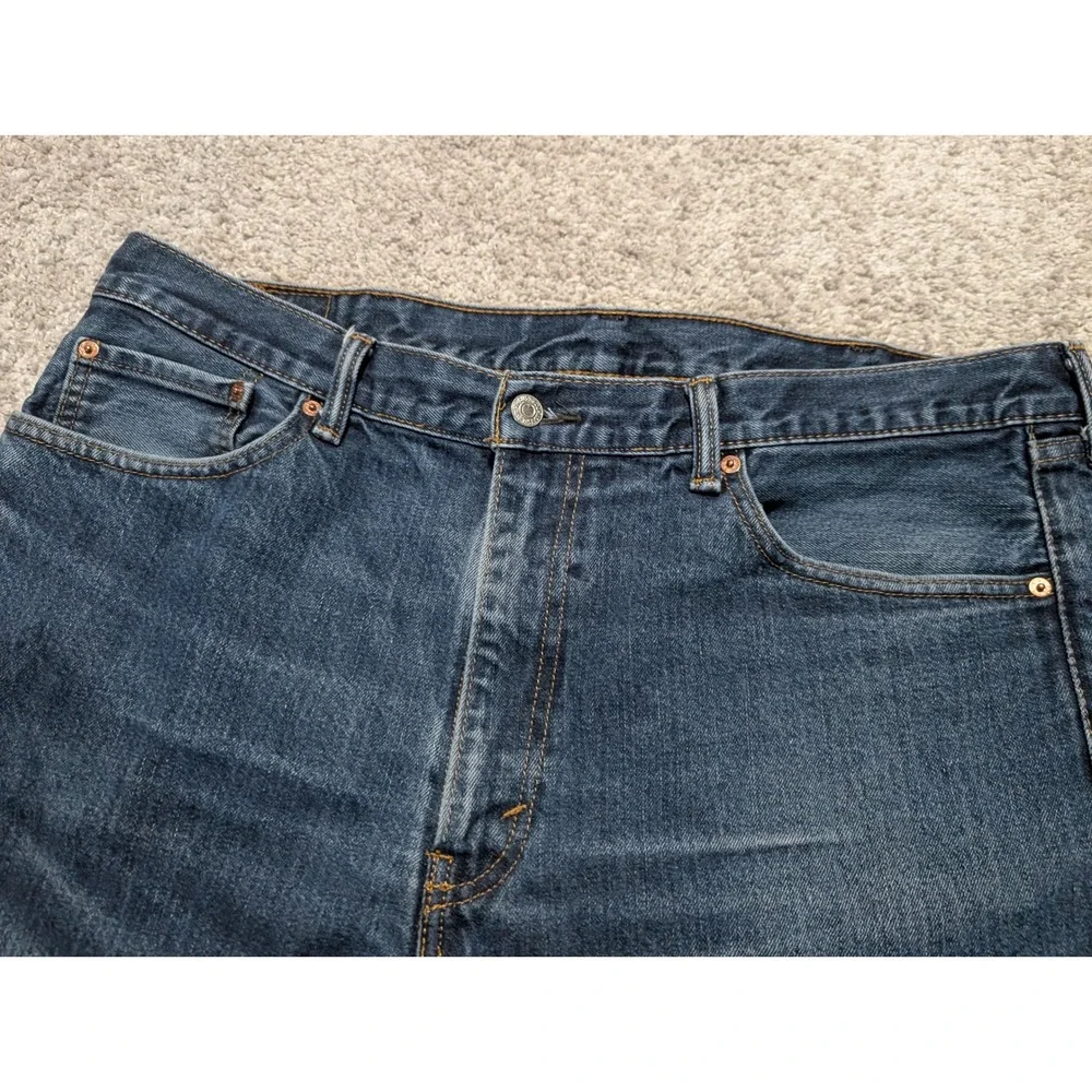 Levi's Jeans Mens 40x30 Blue 505 Regular Fit Straight Leg Denim Classic Casual‎
